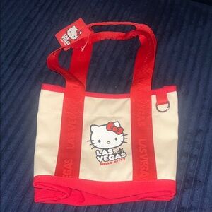 Hello Kitty Red and Cream Las Vegas Bag